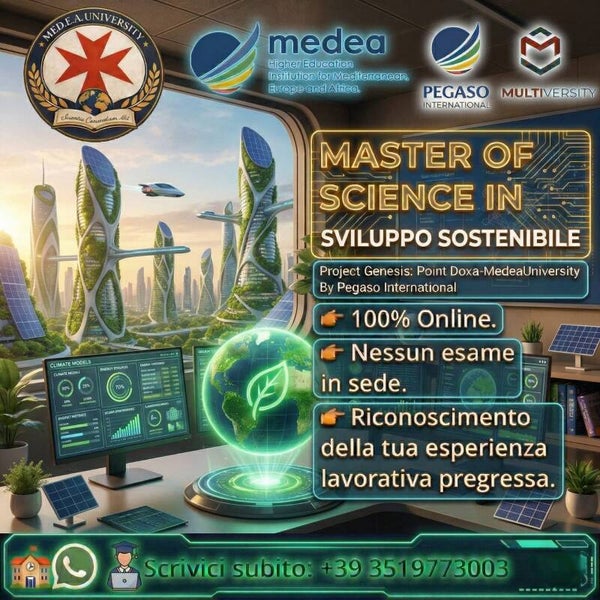 Master of Sciences in Sviluppo sostenibile