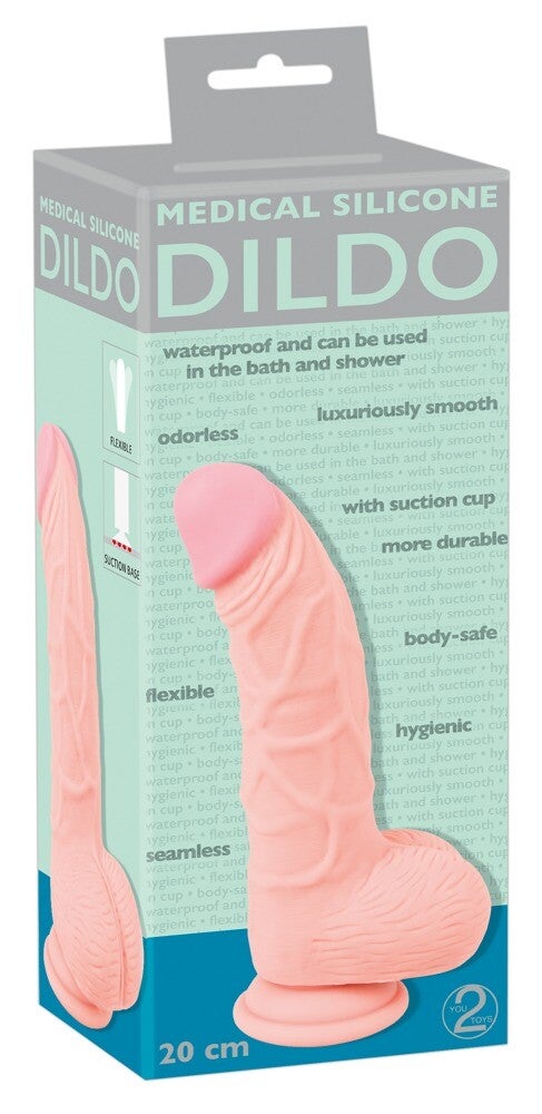 YOU 2 TOYS - MEDICAL SILICONE DILDO 20CM