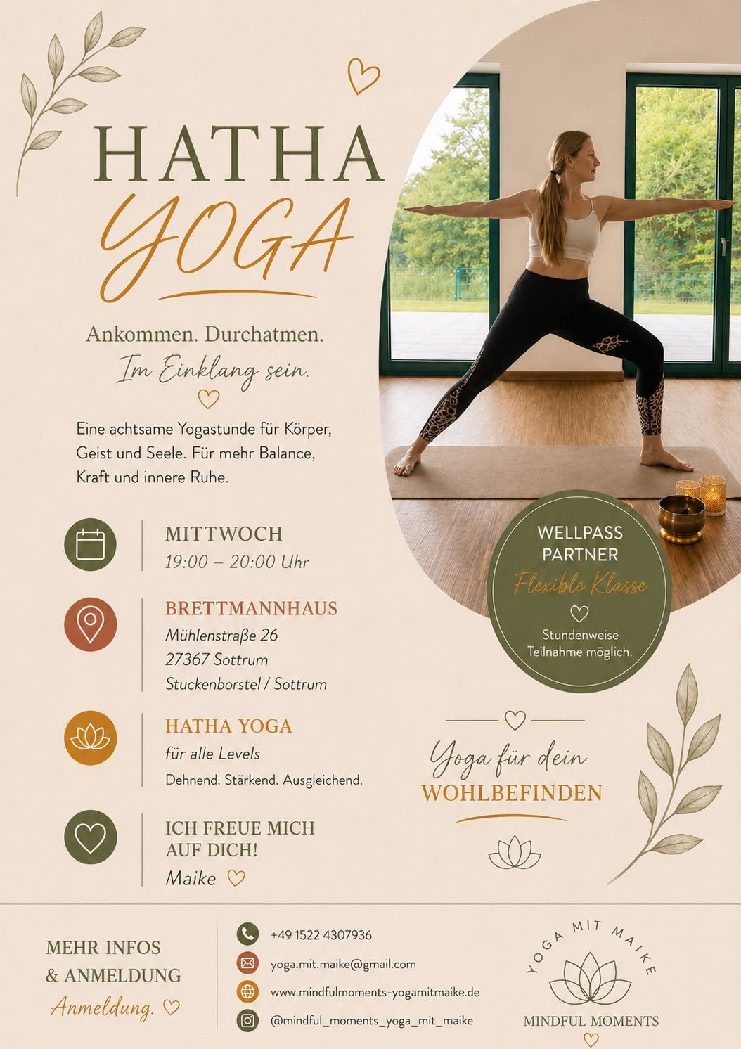 Hatha Yoga für Erwachsene | Einzelne Kursstunde buchen