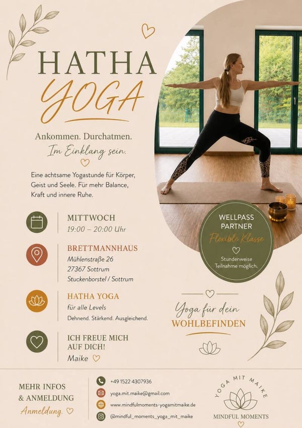 Hatha Yoga für Erwachsene | Einzelne Kursstunde buchen