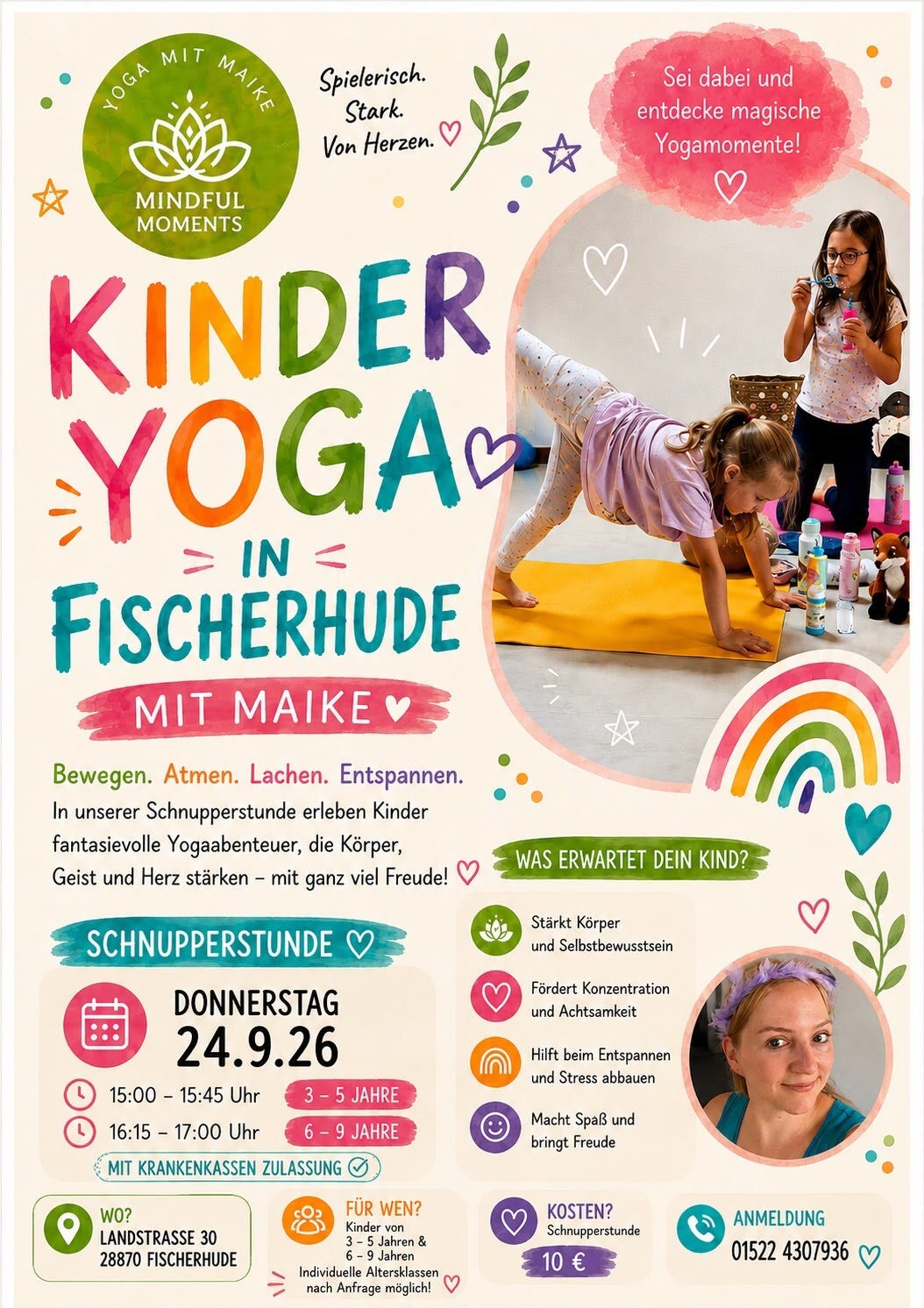 Kinderyoga Schnupperstunde | Fischerhude | 24.09.2026