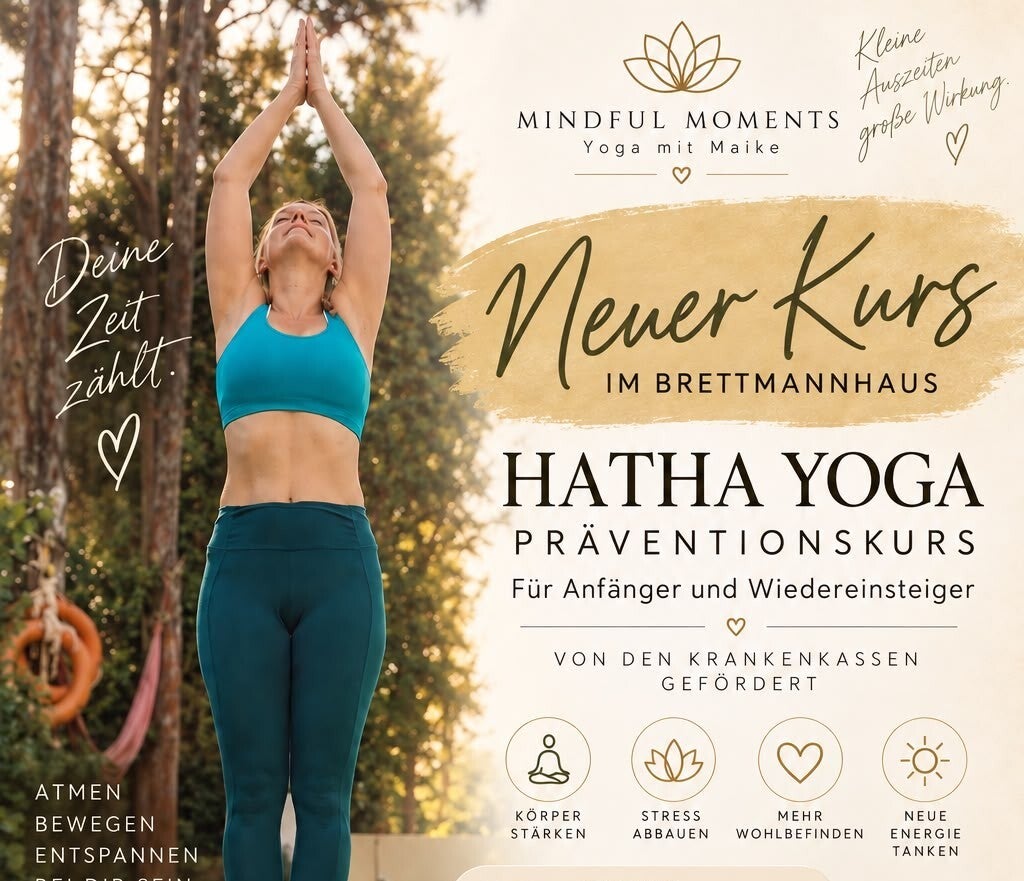 Hatha-Yoga-Präventionskurs: 8 Wochen
