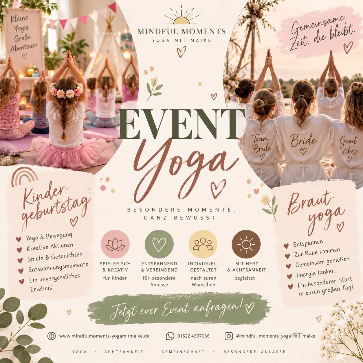 Event Yoga | Besondere Momente achtsam erleben