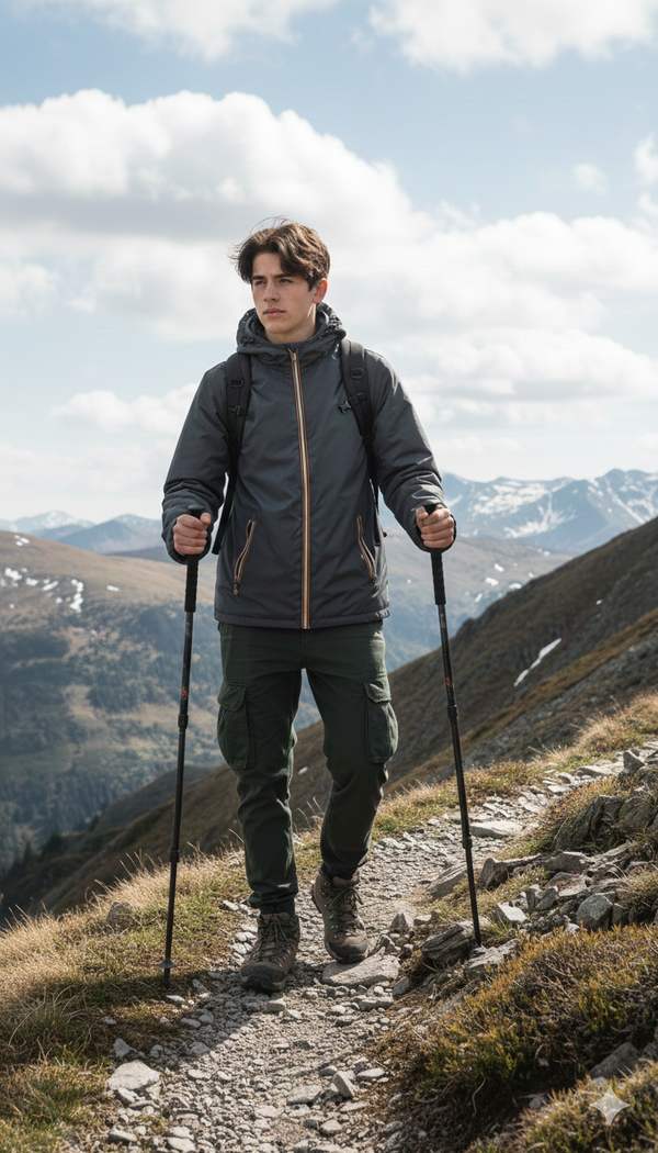 Cazadora para hombre reversible impermeable para invierno