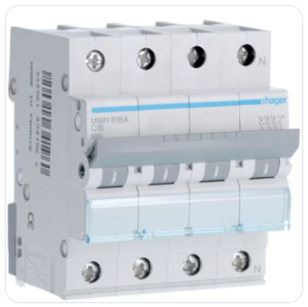 Automaat 4P 16A tot 32A incl. plaatsing mogelijk