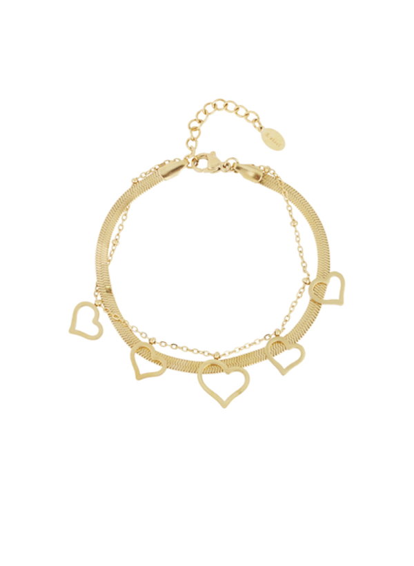Chunky hart armband