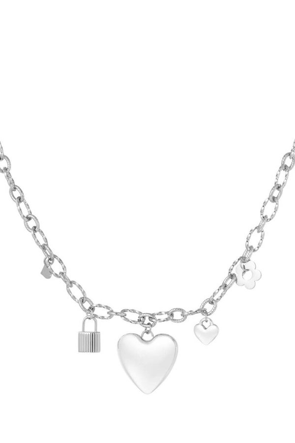 Ketting Locked Love - Zilver