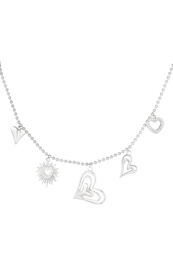 Ketting Loving Hearts - Zilver