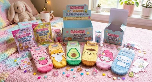 🎉 7 Blind Bag Socks! 🎉 **Bonus Chip Game**