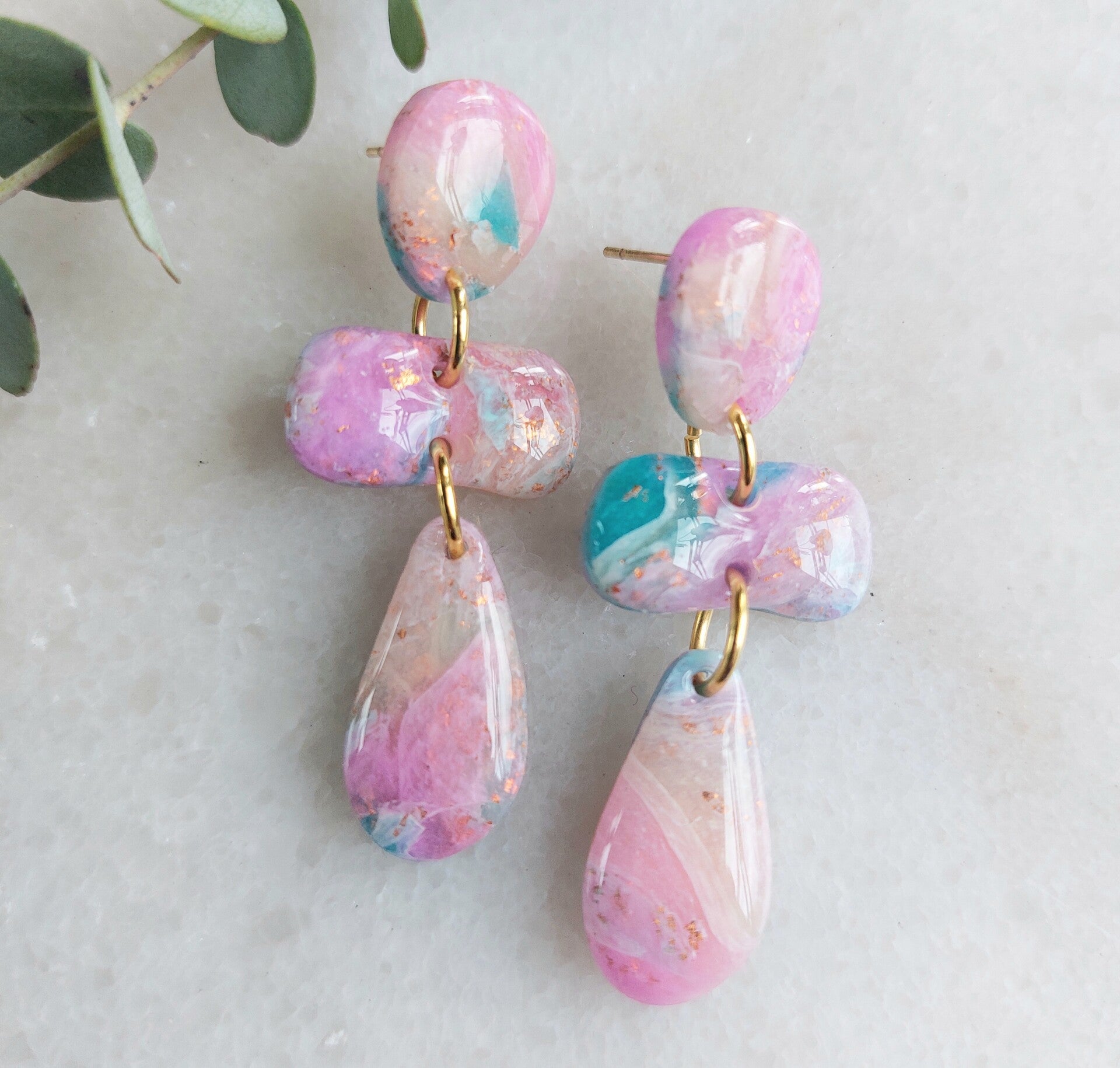 Cotton Candy 3 stones