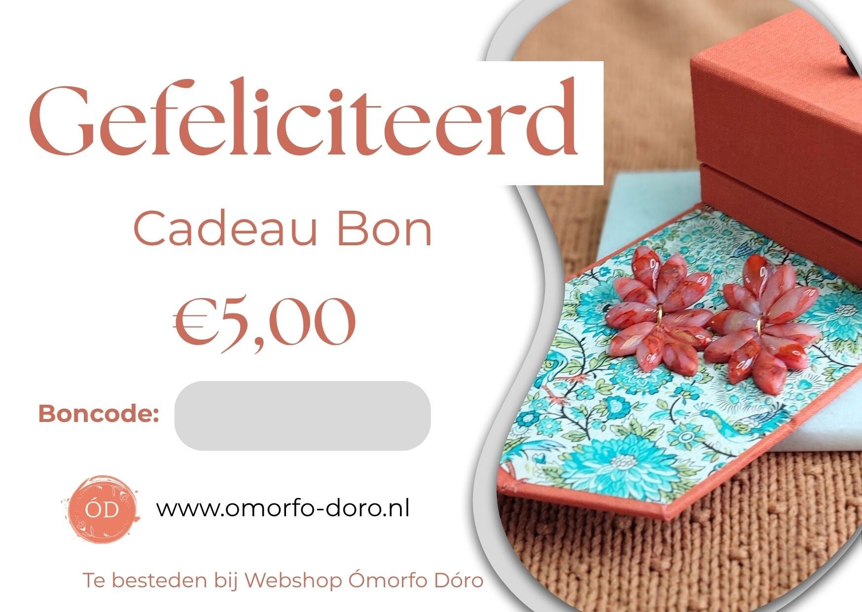 Cadeau Bon "Gefeliciteerd"
