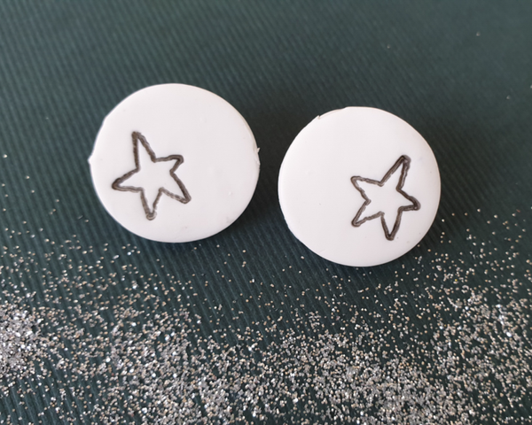 Kerst oorbellen Snow-stars