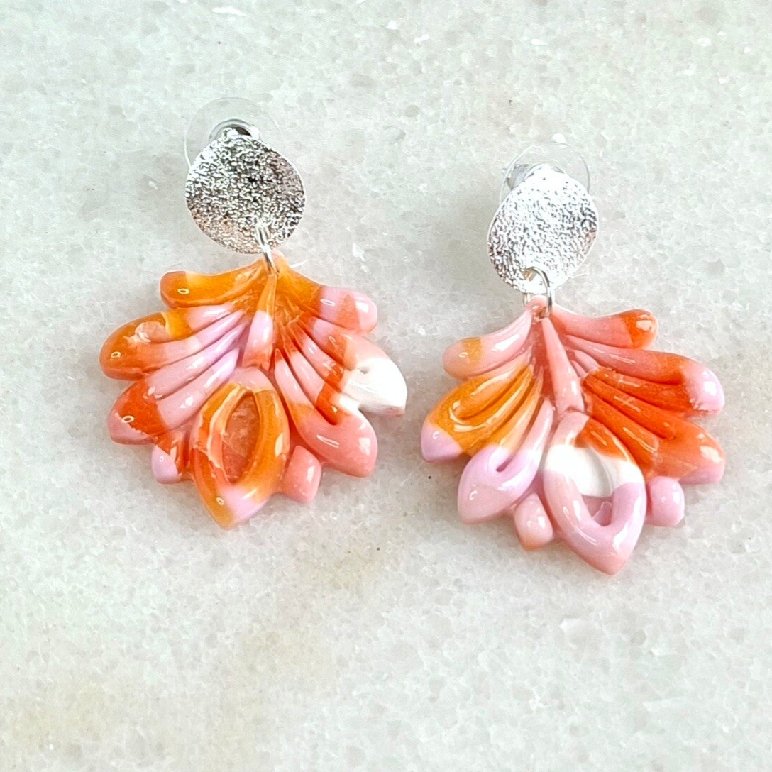 Blush & Bloom |Peacock–Lichtgewicht Oorbellen