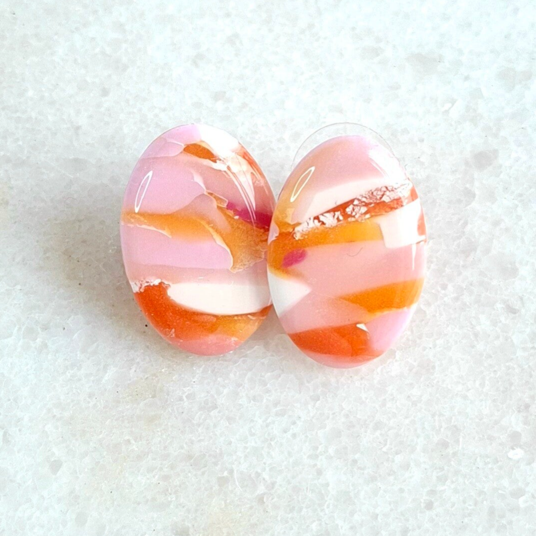 Blush & Bloom | Knopjes Oval – Edelsteen-look & Lichtgewicht