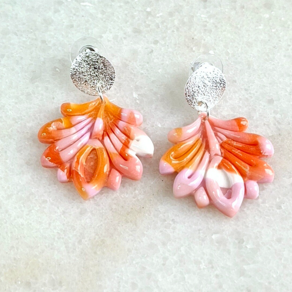 Blush & Bloom |Peacock–Lichtgewicht Oorbellen