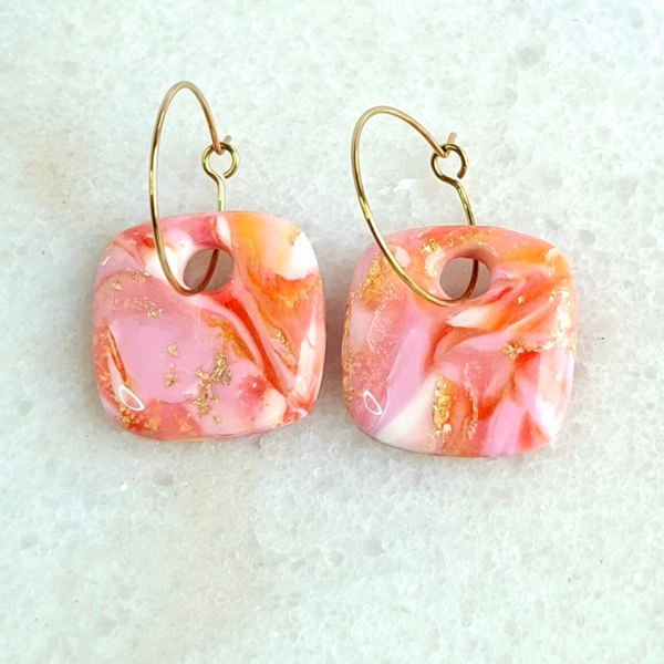 Blush & Bloom | Creolen Block – Modern & Lichtgewicht