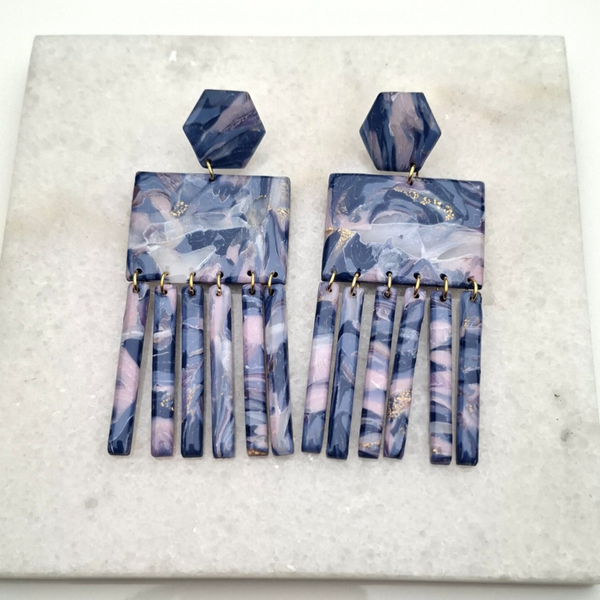 Lavender Gold Dangle Big