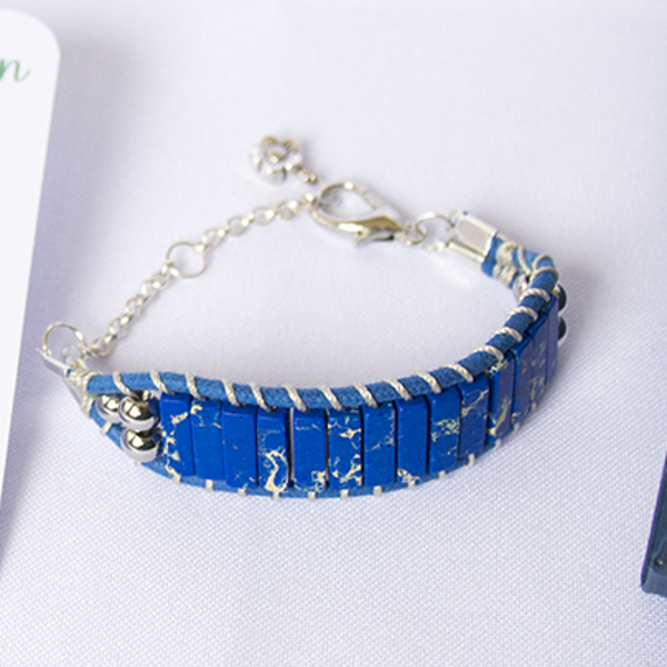 Armband Blauwe Agaat
