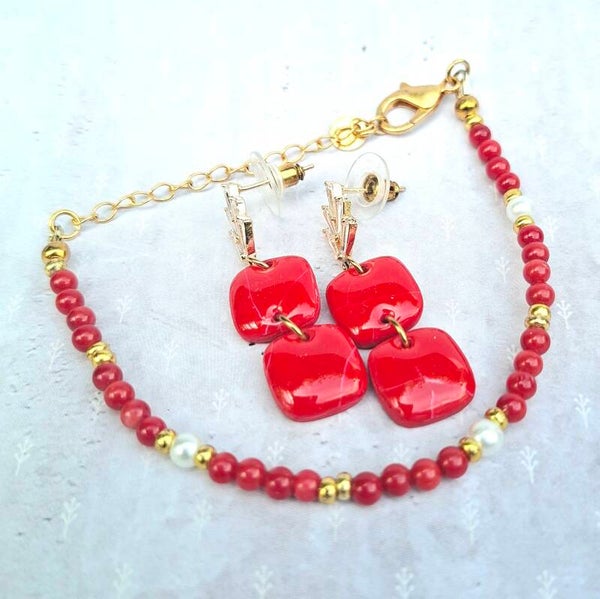 Sieradenset | Poppy | Handgemaakte Duo Set