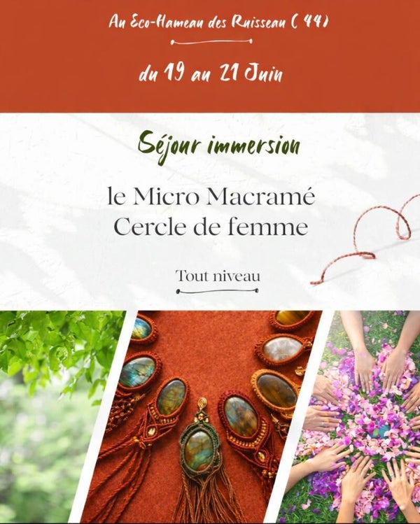 stage exploration macramé cercle de femme 280 €