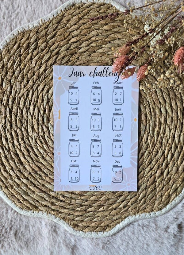 Jaar challenge A5