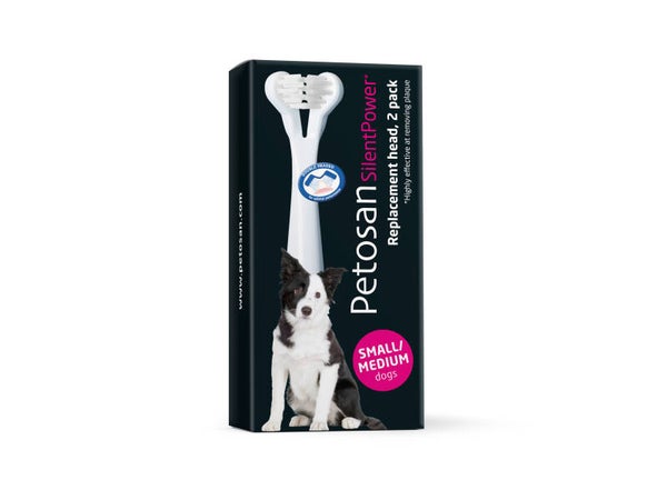 W1-26386 Petosan Silent Power opzetborstel S/M (2 st.)