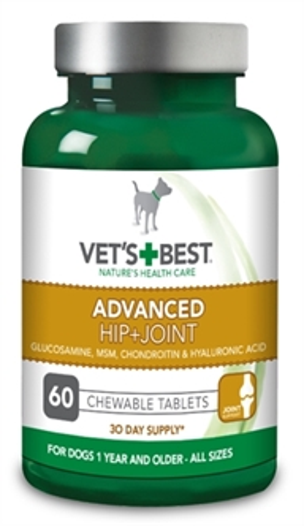 W2-384727 VETS BEST ADVANCED HIP + JOINT HOND (60 TBL)