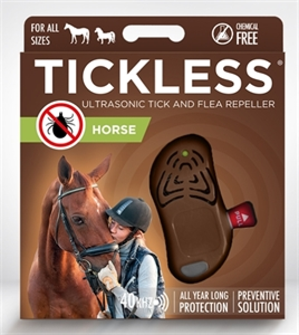 W2-380081 TICKLESS TEEK EN VLO AFWEER VOOR PAARD BRUIN
