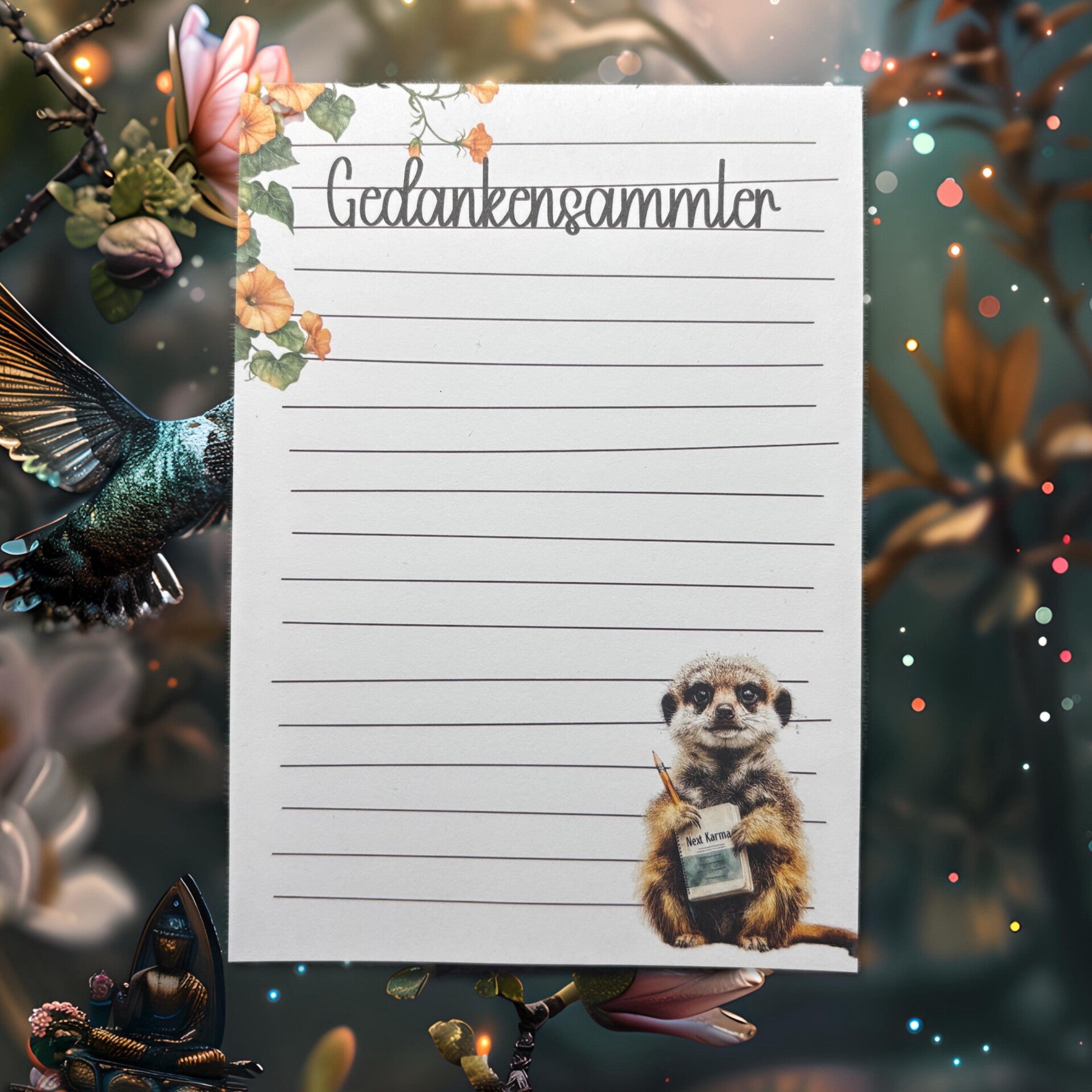 Notizblock „GEDANKENSAMMLER ERDMÄNNCHEN“