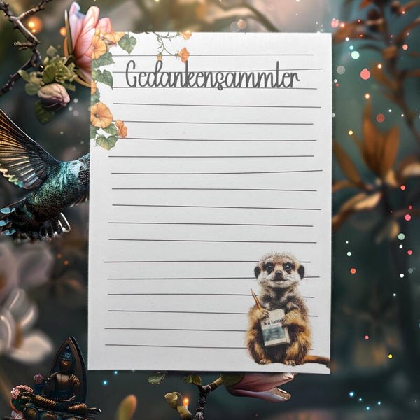 Notizblock „GEDANKENSAMMLER ERDMÄNNCHEN“