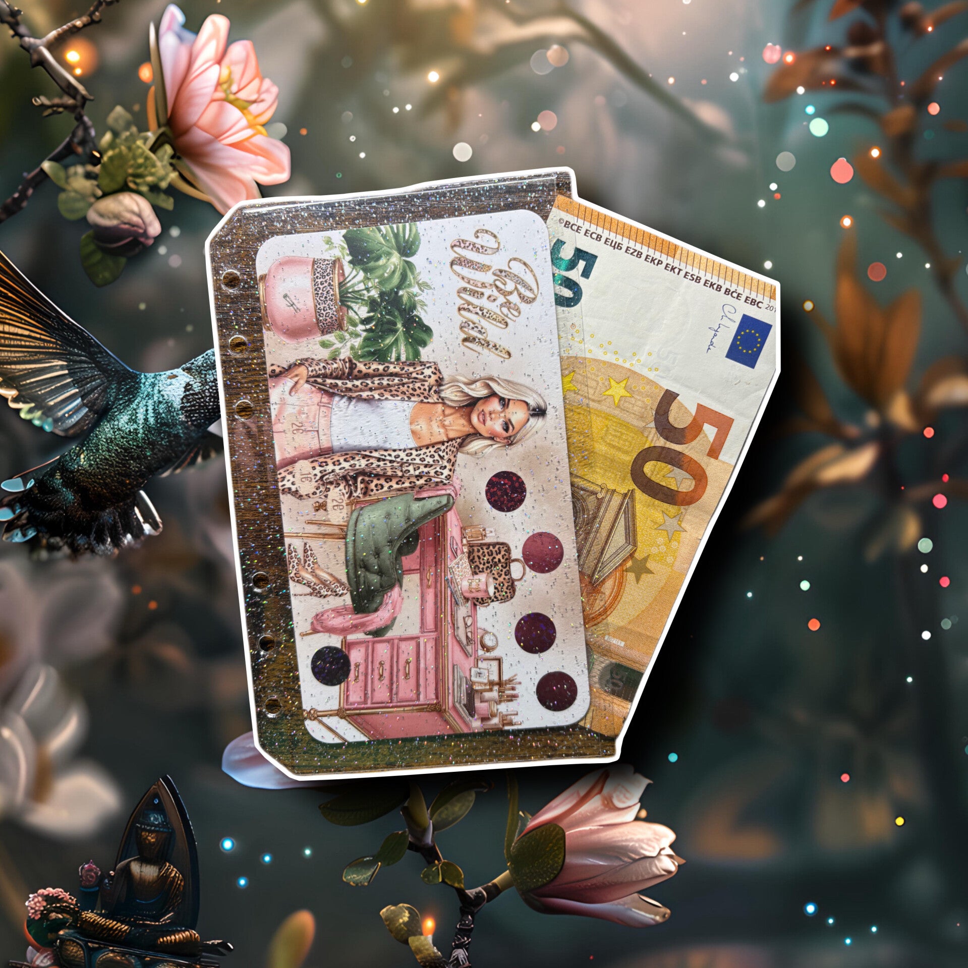 A6 Double Glitzer Hüllen ohne Druckverschluss