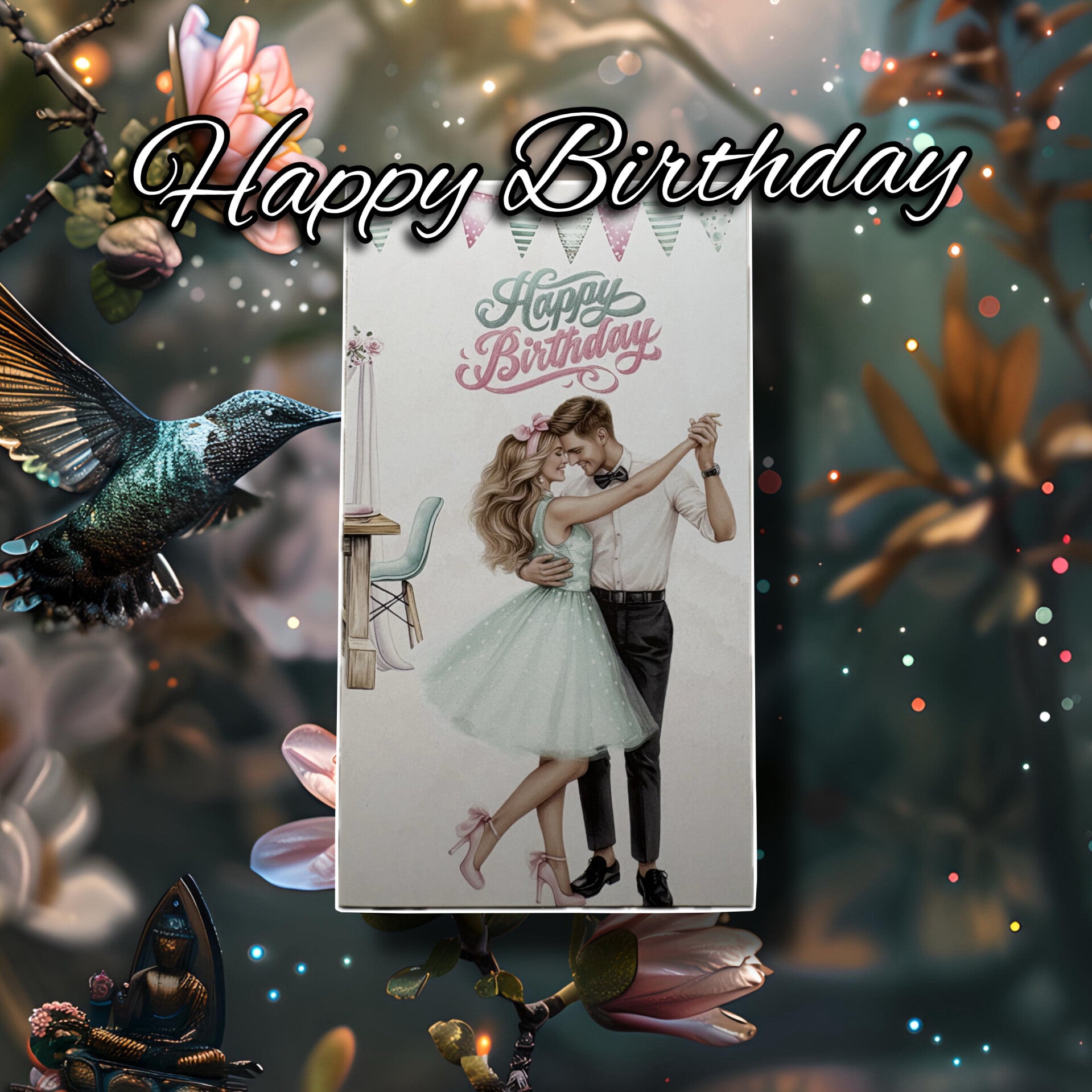 Klappkarte „HAPPY BIRTHDAY“