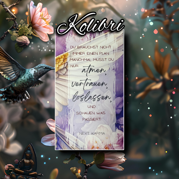 Klappkarte "Kolibri"