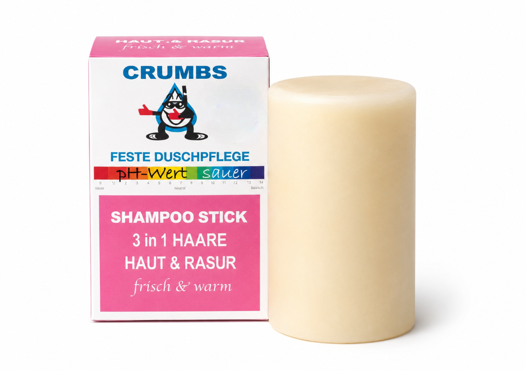 3-in-1 Shampoo Stick Haare, Haut & Rasur - frisch & warm