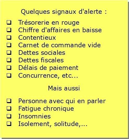 les signaux d'alerte