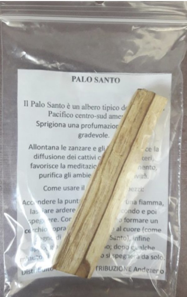 LEGNETTO DI PALO SANTO – 10 CM 🌿 Ideale per purificare e rilassare