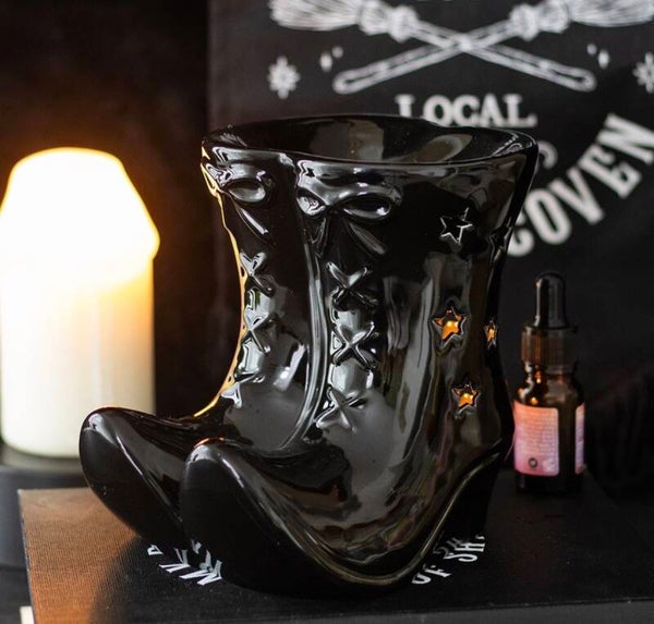 PRÉ COMMANDE ⚠️ BRÛLE-PARFUM BOTTE DE SORCIÈRE ✨🖤
