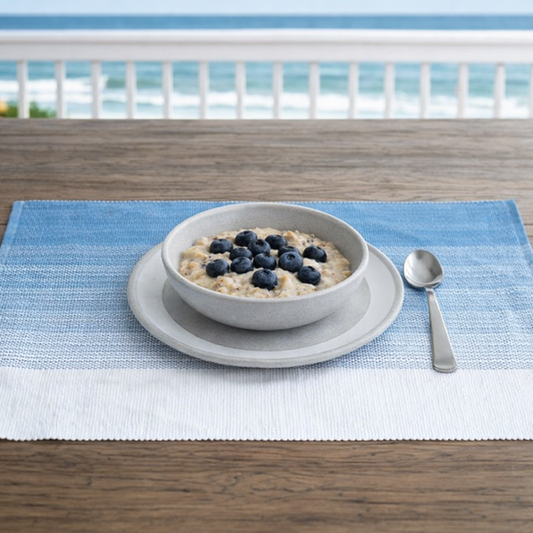 Blue Ombre Woven Dining Room Table Placemat