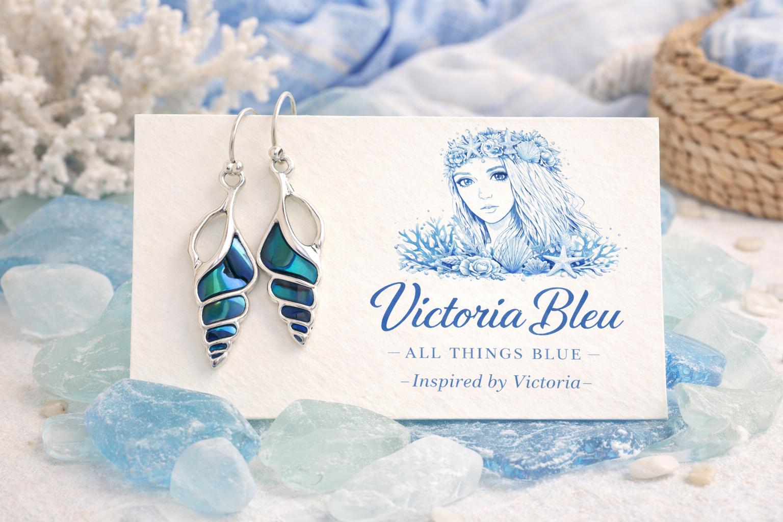 Abalone Shell Conk Earrings Beach Jewelry