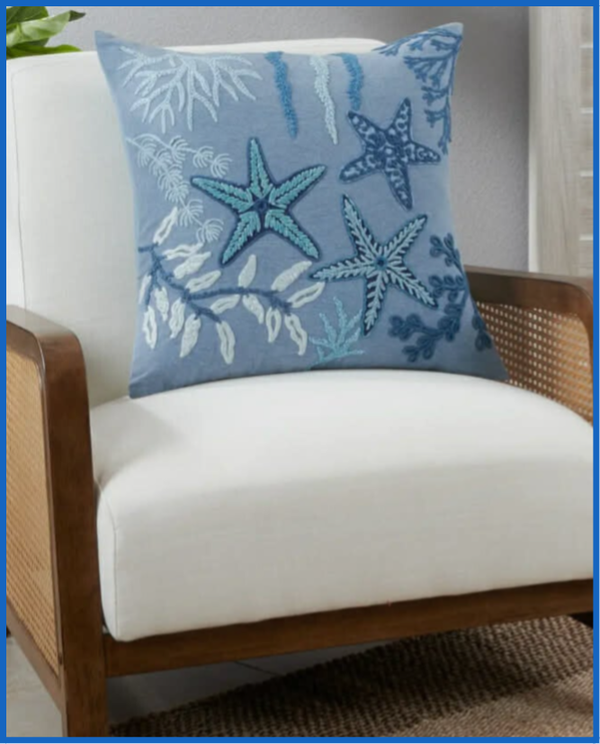 Starfish Stonewashed Pillow