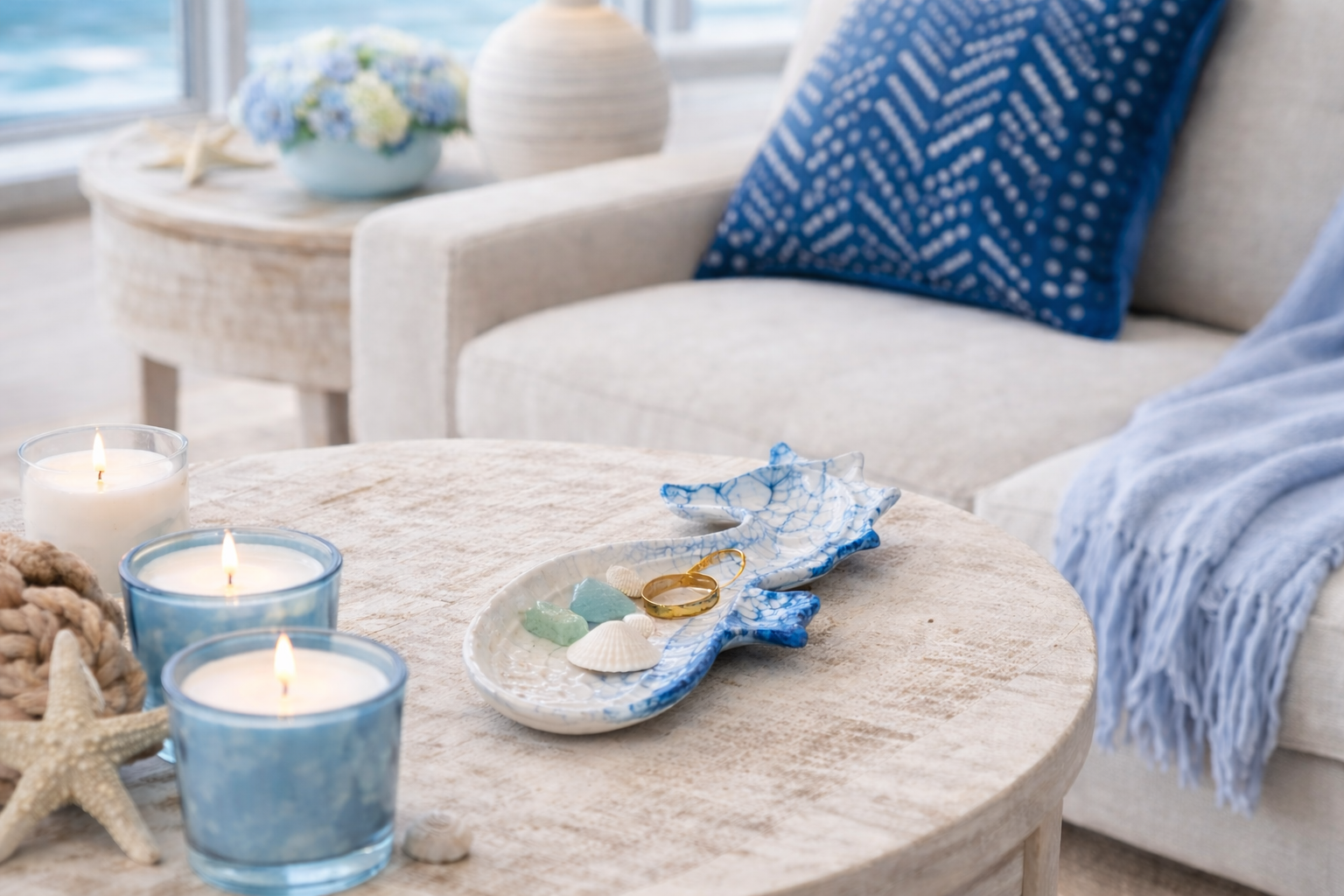 Seahorse decorative tray/plate