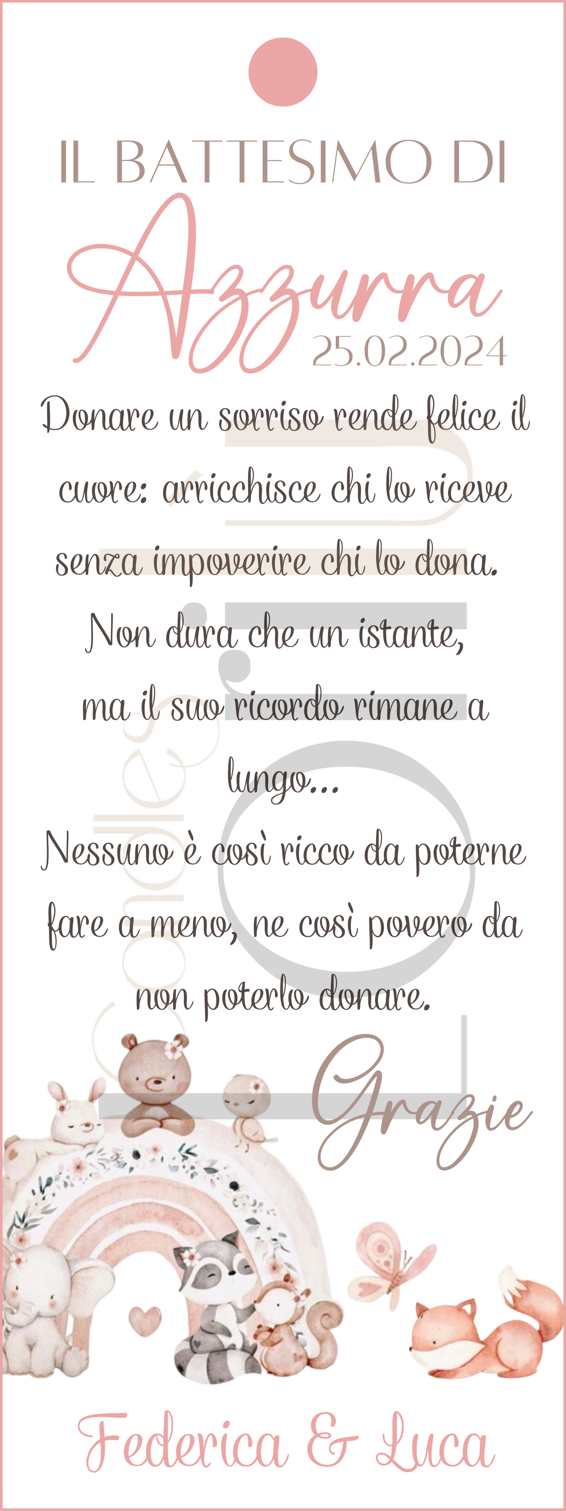 SEGNAPOSTO CON NASTRO