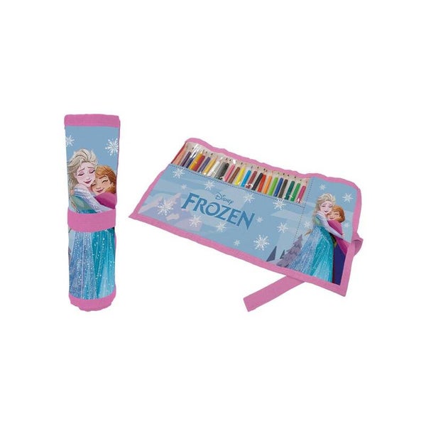 Astuccio Roll ripiegabile con 24 pastelli Cm. 40x20 - Spiderman-