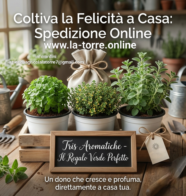 Set 3 piante aromatiche in vaso da17 cm