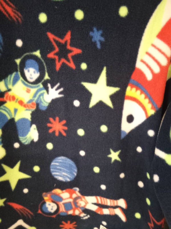 Kids polar fleece black rocket 🚀