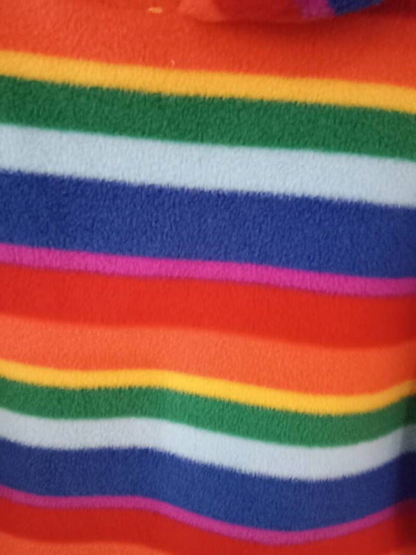 Kids polar fleece rainbow 🌈 stripes