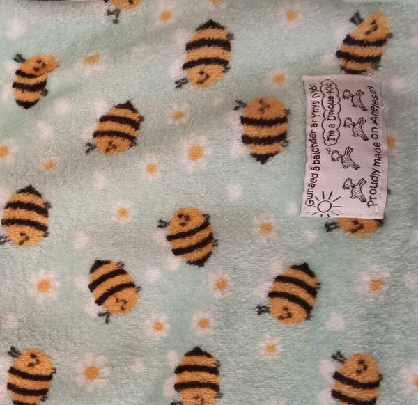 Babies Cuddle Fleece Green Bees