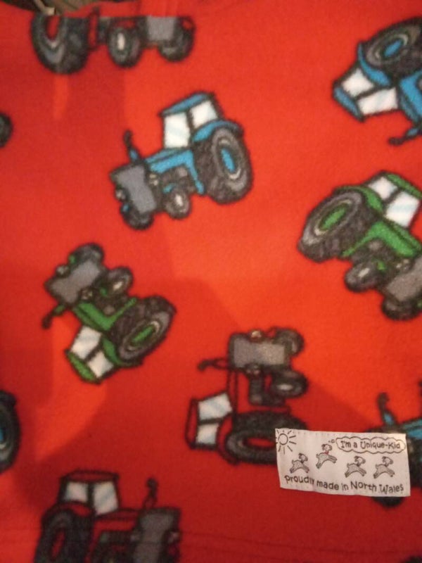 Babies polar fleece red tractor
