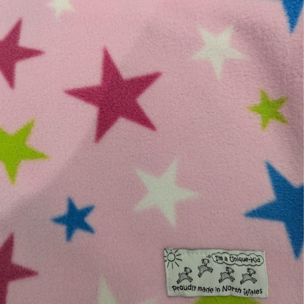 Babies polar Fleece pink multi colour stars