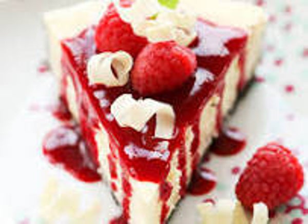 White Chocolate Raspberry Cheesecake
